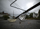 A street light and utility pole brought down by Hurricane Sandy lay on the street in Avalon, N.J. About 2.5 million customers had no power Tuesday in New Jersey. A street light and utility pole brought down by Hurricane Sandy lay on the street in Avalon, N.J. About 2.5 million customers had no power Tuesday in New Jersey.