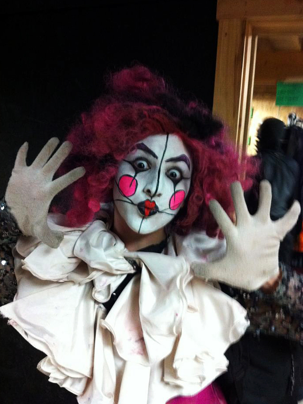 Being a monster — or creepy clown — in a haunted house can be downright strenuous with all the jumping and running. And if the scares are too real, it can get physical.