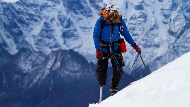 Chad Juke takes in the surroundings of the Himalayas in High Ground. Chad Juke takes in the surroundings of the Himalayas in High Ground.