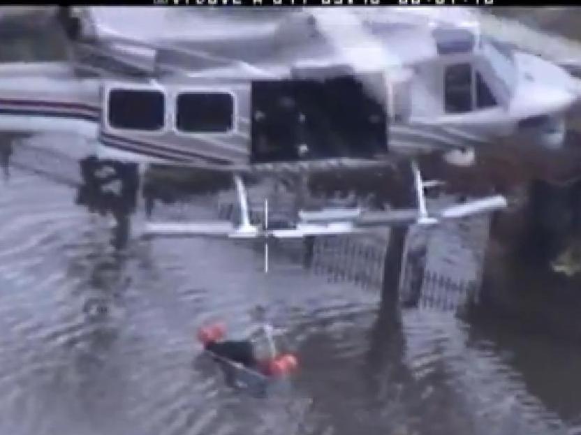 A lift to safety: New York City Police officers used 