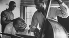 Bassist Percy Heath demonstrates a technique to a student at the summer jazz workshop in Lenox, Mass. in 1959. Bassist Percy Heath demonstrates a technique to a student at the summer jazz workshop in Lenox, Mass. in 1959.
