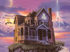 The Stauf mansion, as featured in the updated version of The 7th Guest. The Stauf mansion, as featured in the updated version of The 7th Guest.