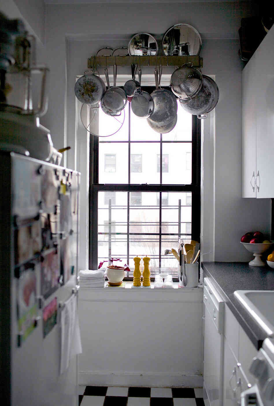 Deb Perelman's kitchen is 3 feet by 6 feet, and the only counter is a meager 2 feet by 3 feet, but she says the size of your kitchen shouldn't get in the way of what you cook.
