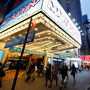 Superstorm Sandy starting hitting New York on Monday. By Wednesday, life had returned to the Time Square theater district.