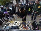 People wait to charge cellphones and laptops Thursday at a generator set up in the West Village. Superstorm Sandy left large parts of New York City without power. People wait to charge cellphones and laptops Thursday at a generator set up in the West Village. Superstorm Sandy left large parts of New York City without power.