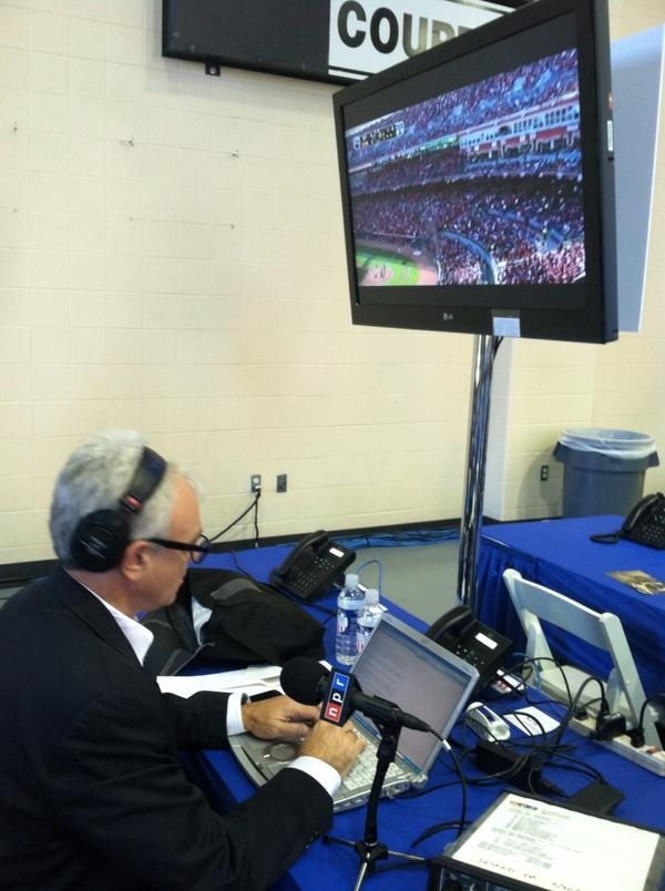 Tracking two screens, National Political Correspondent Don Gonyea kept tabs on the play-by-play from two special events on the same night - the Vice Presidential Debate in Danville, Ky., and an MLB playoff game between the Yankees and the Orioles (Note: Gonyea is a self-professed Detroit Tigers fan).