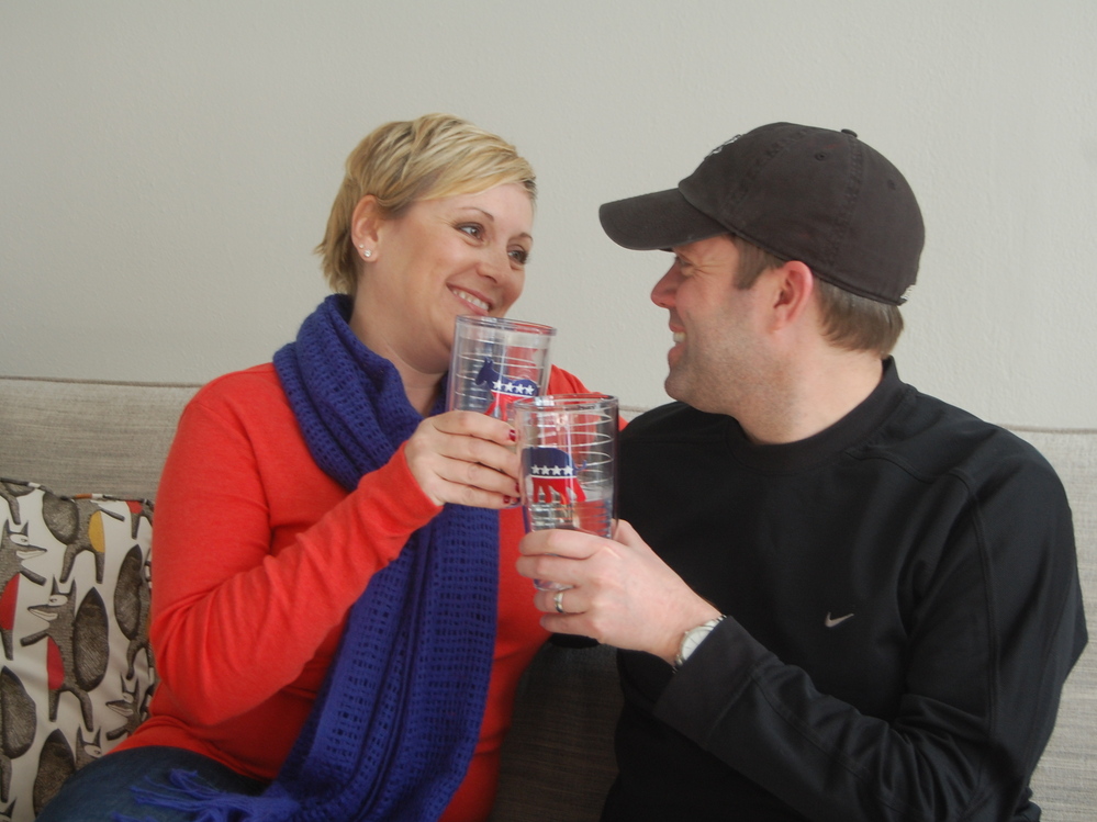 Cindy is a marketing consultant, and Rick works for Anheuser-Busch. They've been described as "yin and yang," but say they don't disagree about everything when it comes to politics.