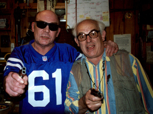 Hunter S. Thompson (left) and Ralph Steadman's first collaboration was on a story about the Kentucky Derby. Hunter S. Thompson (left) and Ralph Steadman's first collaboration was on a story about the Kentucky Derby.
