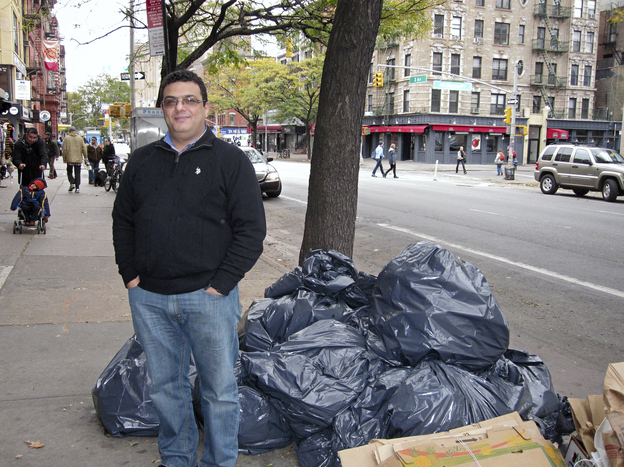 Fawzy Abdelwahid, the owner of B&H Restaurant in the East Village, said he had to throw out $4,000 of food spoiling in his refrigerator. His is one of many small businesses impacted by power outages in Manhattan.