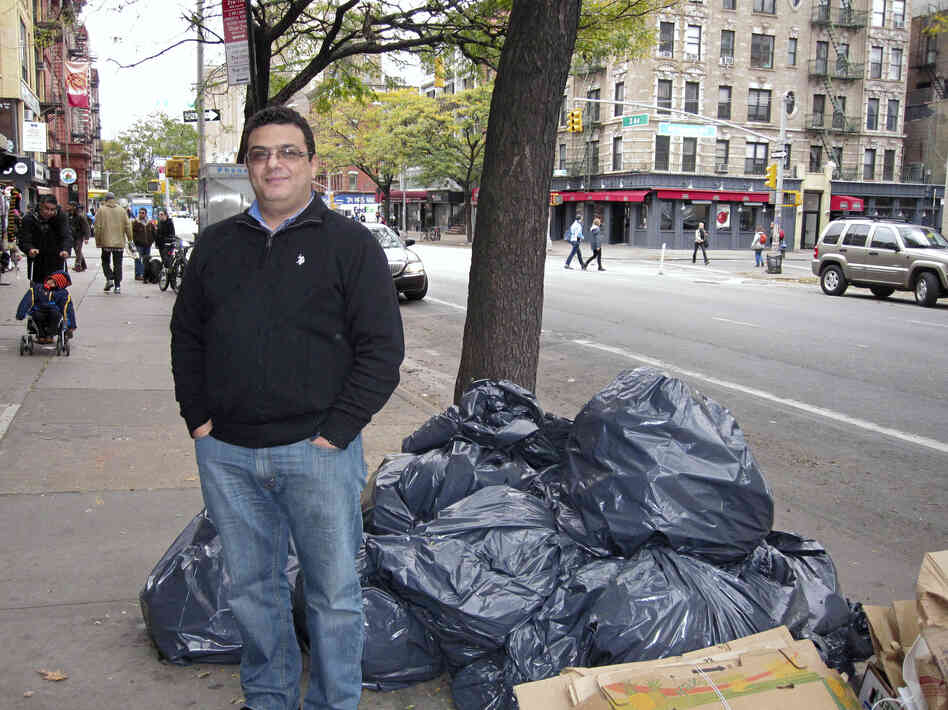 Fawzy Abdelwahid, the owner of B&H Restaurant in the East Village, said he had to throw out $4,000 of food spoiling in his refrigerator. His is one of many small businesses impacted by power outages in Manhattan.