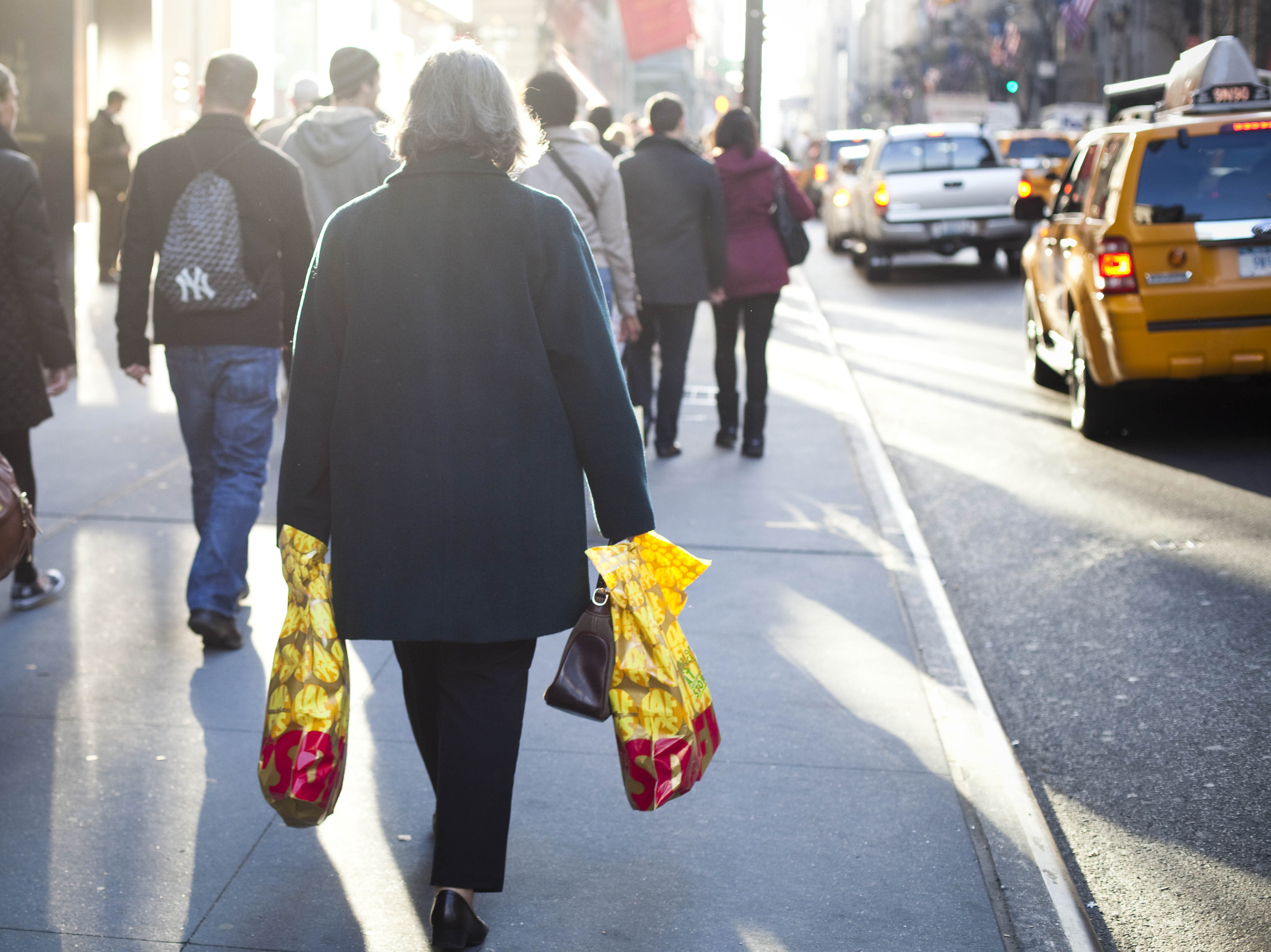 "Black Friday" 2011 in Manhattan. Will consumers come out in force this holiday season? Their confidence was high in October. "Black Friday" 2011 in Manhattan. Will consumers come out in force this holiday season? Their confidence was high in October.