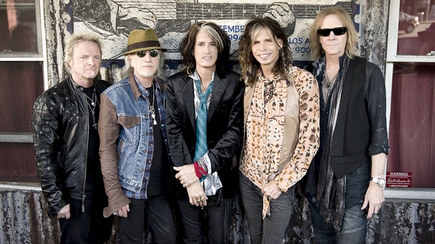 Music From Another Dimension!, Aerosmith's first studio album in over a decade, is out Nov. 6. Left to right: Joey Kramer, Brad Whitford, Joe Perry, Steven Tyler and Tom Hamilton.