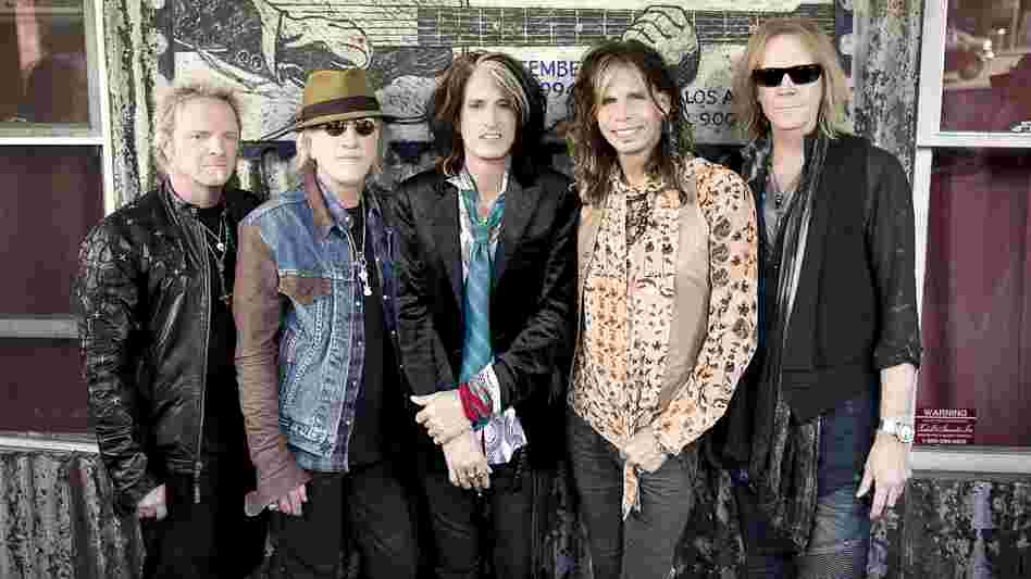 Music From Another Dimension!, Aerosmith's first studio album in over a decade, is out Nov. 6. Left to right: Joey Kramer, Brad Whitford, Joe Perry, Steven Tyler and Tom Hamilton.