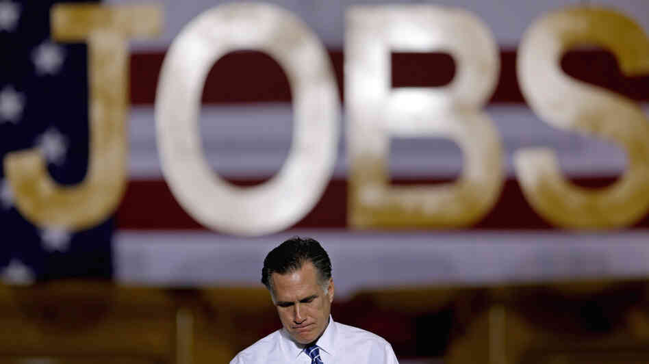 Former Massachusetts Gov. Mitt Romney campaigns Friday in Etna, Ohio.