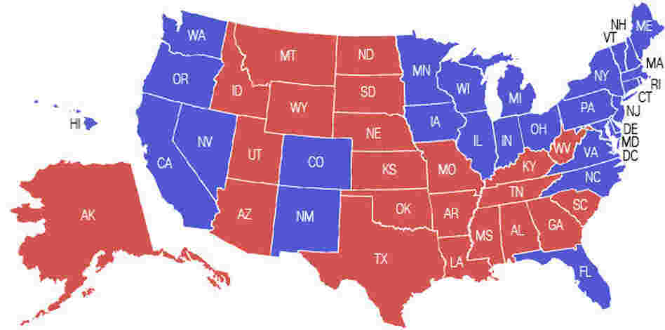 An example of the electoral maps seen in 2008. An example of the electoral maps seen in 2008.