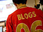 Bloggers working from NPR HQ in Washington, D.C., on election night, 2008.