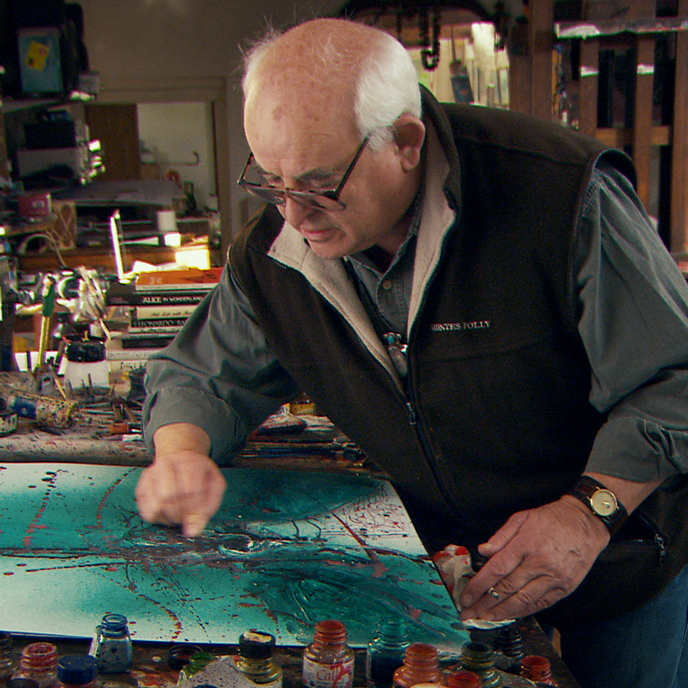 Steadman in studio