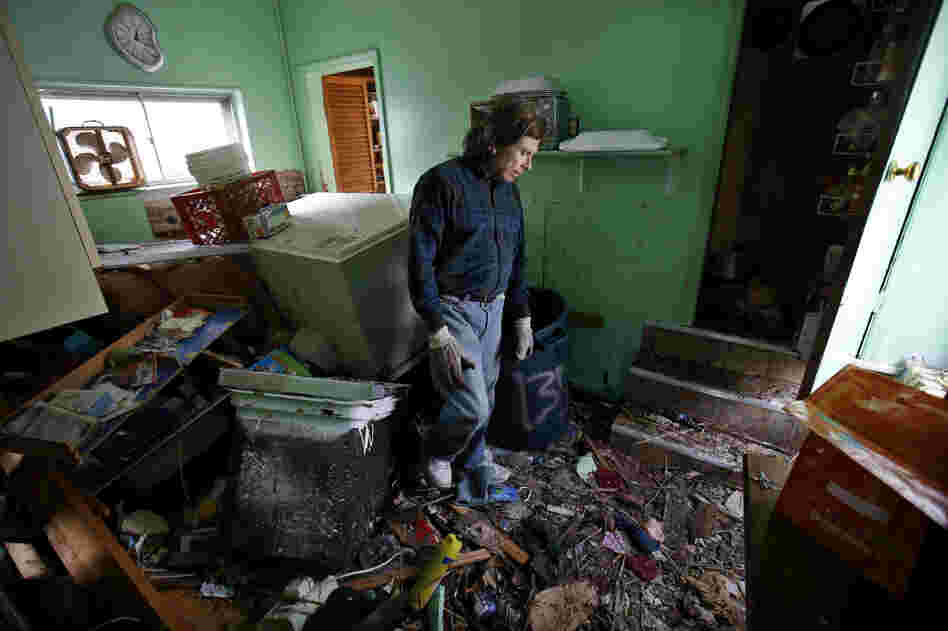 Steve Santo stands in the kitchen of his house on the south side of the New York City borough of Staten Island on Friday. 