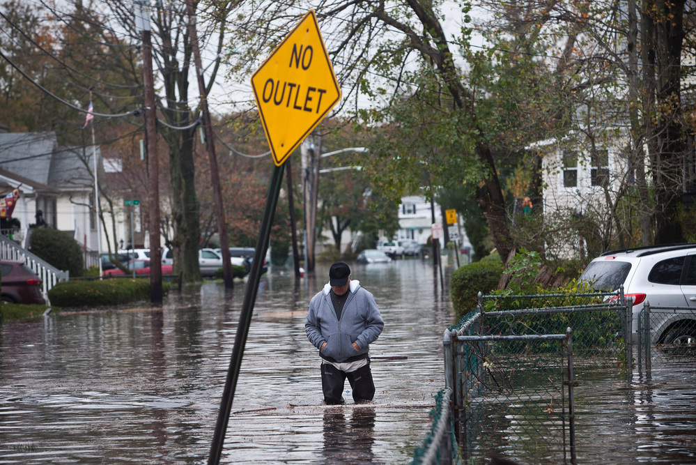 Little Ferry, N.J., photographed here Oct. 30, 2012, was one of the cities greatly affected by Hurricane Sandy.