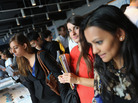 Job applicants meet potential employers at the NYC Startup Job Fair in September. Last month, the private sector created jobs while the public sector resumed laying off workers. Job applicants meet potential employers at the NYC Startup Job Fair in September. Last month, the private sector created jobs while the public sector resumed laying off workers.