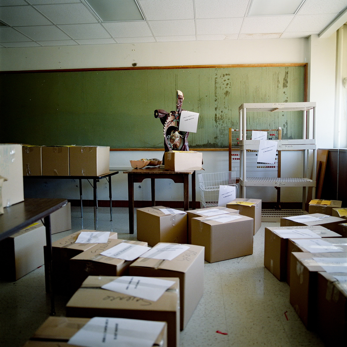 A classroom at Julia C. Frazier Elementary School.