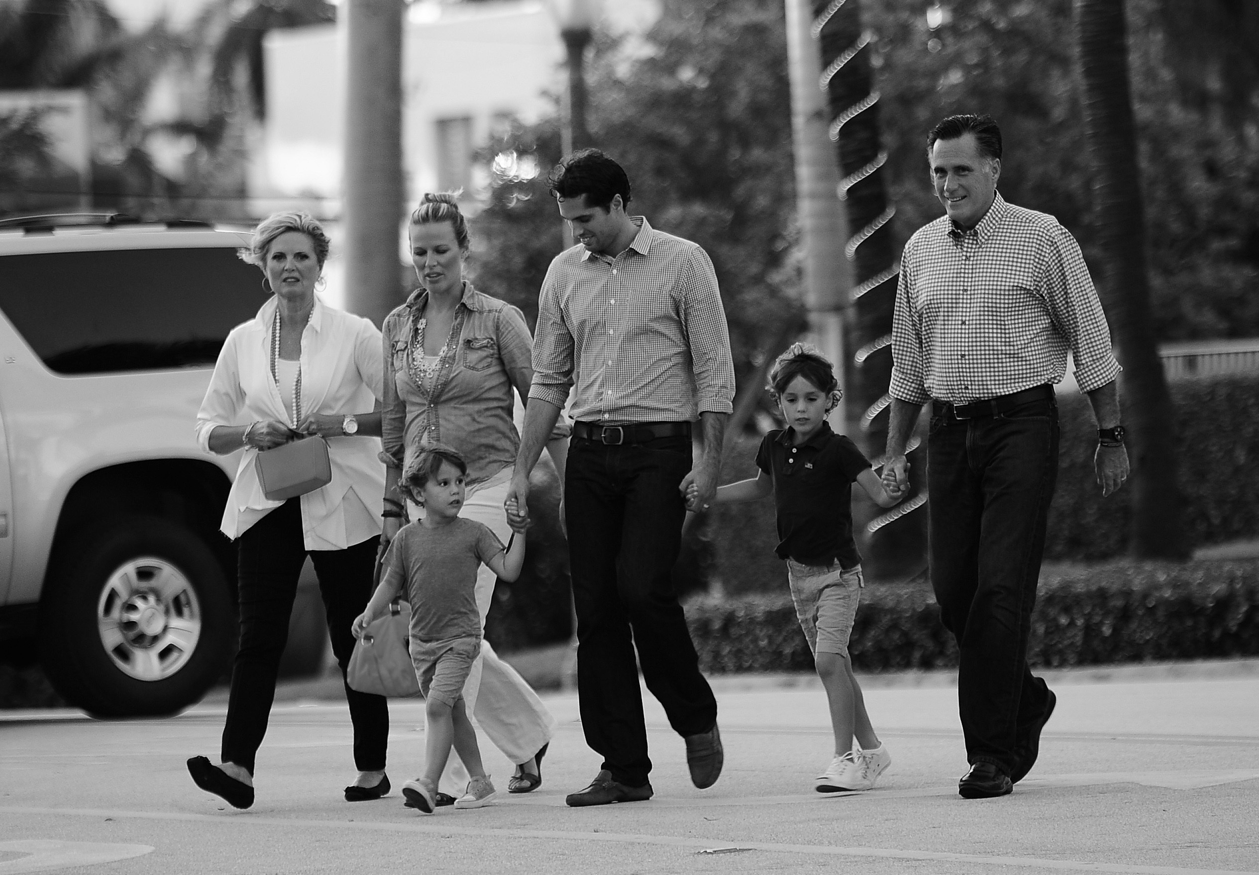 Republican presidential candidate Mitt Romney arrives to have dinner with members of his family at BurgerFi restaurant in Delray Beach in October. Republican presidential candidate Mitt Romney arrives to have dinner with members of his family at BurgerFi restaurant in Delray Beach in October.