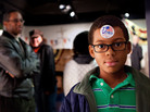 Noah Hope, 10, shows off his I Voted sticker during the children's mock Election Day at Madame Tussaud Wax Museum in Washington D.C. Noah Hope, 10, shows off his I Voted sticker during the children's mock Election Day at Madame Tussaud Wax Museum in Washington D.C.