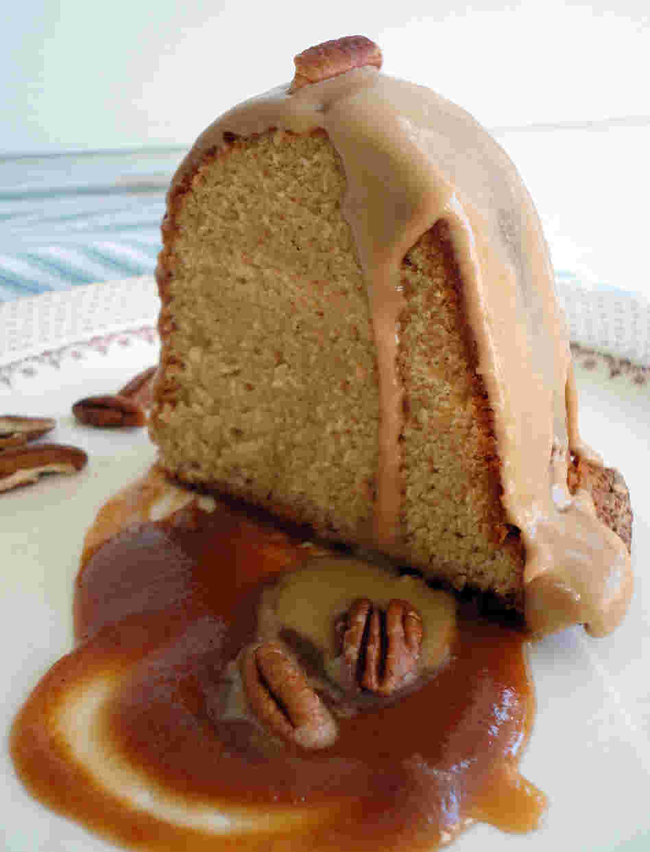 Apple Cider Pound Cake With Cider Caramel Sauce