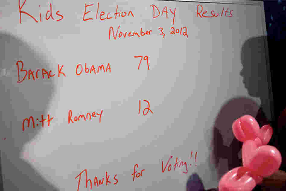 And the final results for Kid's Election Day at Madame Tussaud's Wax Museum is...