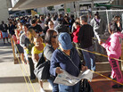 South Floridians stood in long lines Sunday during the last day of early voting in Miami. South Floridians stood in long lines Sunday during the last day of early voting in Miami.