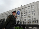 A Russian Army officer walks past Defence Ministry offices in Moscow, on Tuesday. Putin fired defence minister Anatoly Serdyukov over a corruption scandal, the most dramatic change to the government since he returned to the Kremlin for a third term. A Russian Army officer walks past Defence Ministry offices in Moscow, on Tuesday. Putin fired defence minister Anatoly Serdyukov over a corruption scandal, the most dramatic change to the government since he returned to the Kremlin for a third term.