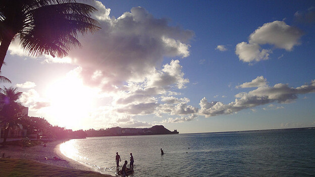 An evening in Guam in 2009.