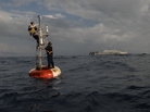 Navy specialists repair a weather buoy collecting data for the National Oceanic and Atmospheric Administration (NOAA) off the Atlantic coast of Africa. President Richard Nixon, a Republican, created NOAA, one of our principal resources for understanding the Earth's climate. Navy specialists repair a weather buoy collecting data for the National Oceanic and Atmospheric Administration (NOAA) off the Atlantic coast of Africa. President Richard Nixon, a Republican, created NOAA, one of our principal resources for understanding the Earth's climate.
