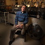 Projectionist Ed Ko at New York City's Film Forum. Ed has been projecting at Film Forum longer than any other projectionist there.