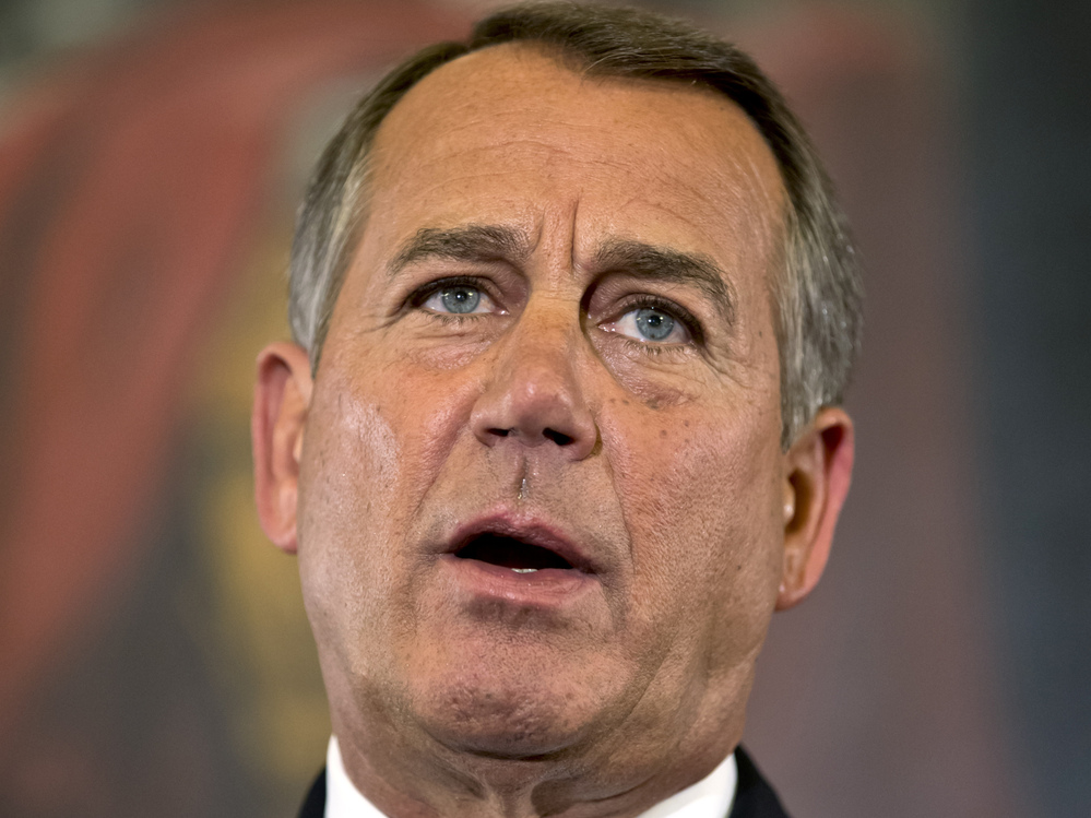 Speaker John Boehner, R-Ohio, said Wednesday that House Republicans are willing to accept new revenues "under the right conditions."