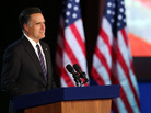 Former Massachusetts Gov. Mitt Romney concedes the presidential election at a campaign event in Boston.