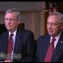 Senate Minority Leader Mitch McConnell of Kentucky (left) and Senate Majority Leader Harry Reid of Nevada during their recent interview with CBS News' 60 Minutes.