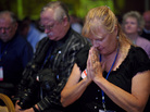 Attendees pray during The Family Research Council's Values Voter Summit on Sept. 14 in Washington, D.C. Attendees pray during The Family Research Council's Values Voter Summit on Sept. 14 in Washington, D.C.