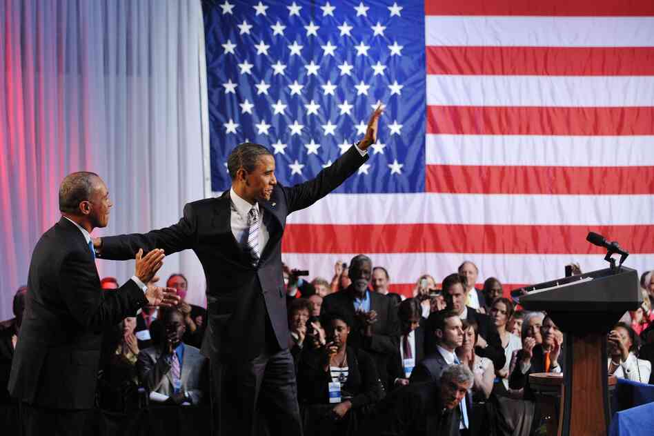 Massachusetts Gov. Deval Patrick introduces President Obama at a Democratic National Committee fundraiser in Boston last year. Patrick may be one of Obama's choices for attorney general.