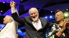 Flanked by composer Leonard Slatkin and soprano Jessye Norman, John Williams takes a bow during his 80th-birthday celebration at Tanglewood in August. Flanked by composer Leonard Slatkin and soprano Jessye Norman, John Williams takes a bow during his 80th-birthday celebration at Tanglewood in August.