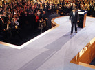 Republican presidential candidate and former Massachusetts Gov. Mitt Romney leaves the podium after conceding the presidency in Boston. Republican presidential candidate and former Massachusetts Gov. Mitt Romney leaves the podium after conceding the presidency in Boston.