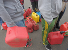 One way to avoid the odd-even rationing rule is to line up with a gas can and no car, as these people were doing last week in Matawan, N.J. One way to avoid the odd-even rationing rule is to line up with a gas can and no car, as these people were doing last week in Matawan, N.J.