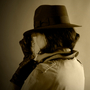 Woman in Indiana Jones style hat