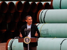 President Obama speaks at the southern site of the Keystone XL pipeline in May in Cushing, Okla. Obama is under pressure to make a decision on the future of the pipeline during his second term. President Obama speaks at the southern site of the Keystone XL pipeline in May in Cushing, Okla. Obama is under pressure to make a decision on the future of the pipeline during his second term.