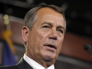 House Speaker John Boehner of Ohio holds a news conference on Capitol Hill on Friday. House Speaker John Boehner of Ohio holds a news conference on Capitol Hill on Friday.