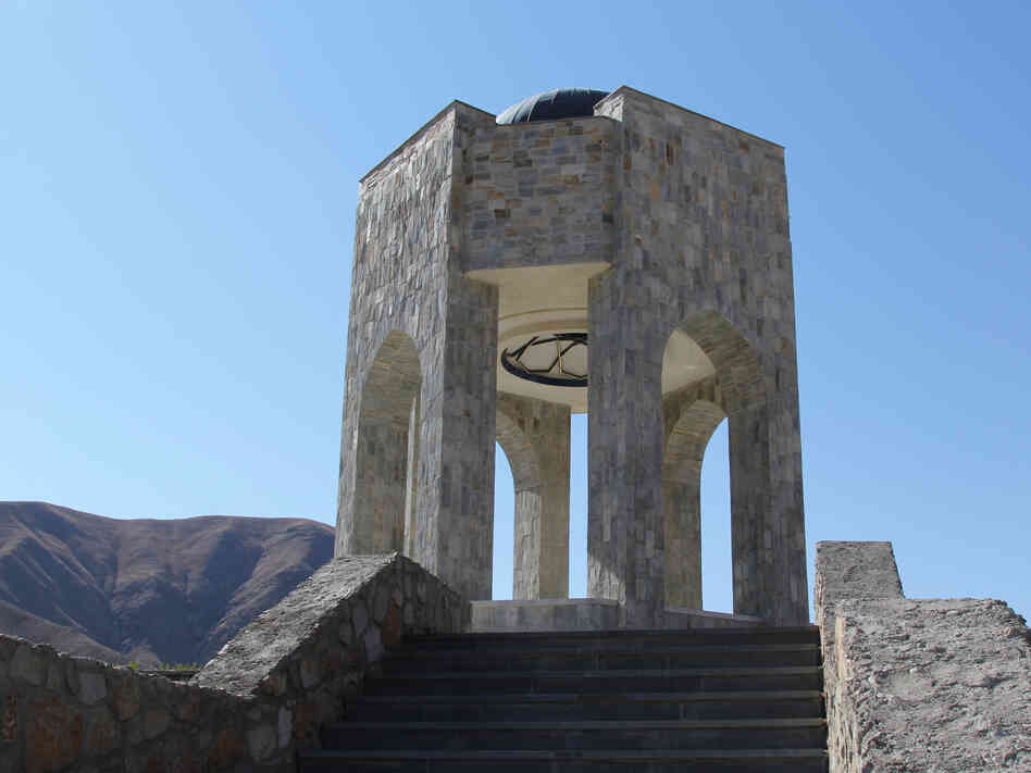 The mausoleum of Ahmed Shah Massoud, the rebel commander who fought the Soviets in the 1980s and the Taliban the following decade. The mausoleum of Ahmed Shah Massoud, the rebel commander who fought the Soviets in the 1980s and the Taliban the following decade.
