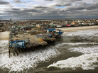Waves break Oct. 31 in front of a destroyed amusement park wrecked by Hurricane Sandy in Seaside Heights, N.J. Waves break Oct. 31 in front of a destroyed amusement park wrecked by Hurricane Sandy in Seaside Heights, N.J.