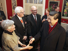 China's vice president, Xi Jinping, who is poised to become the country's new leader, is widely traveled and stayed briefly in Muscatine, Iowa, in the 1980s. He returned again in February of this year and met some of the people he knew from his earlier visit. Xi, right, is shown greeting Muscatine resident Eleanor Dvorchak. China's vice president, Xi Jinping, who is poised to become the country's new leader, is widely traveled and stayed briefly in Muscatine, Iowa, in the 1980s. He returned again in February of this year and met some of the people he knew from his earlier visit. Xi, right, is shown greeting Muscatine resident Eleanor Dvorchak.