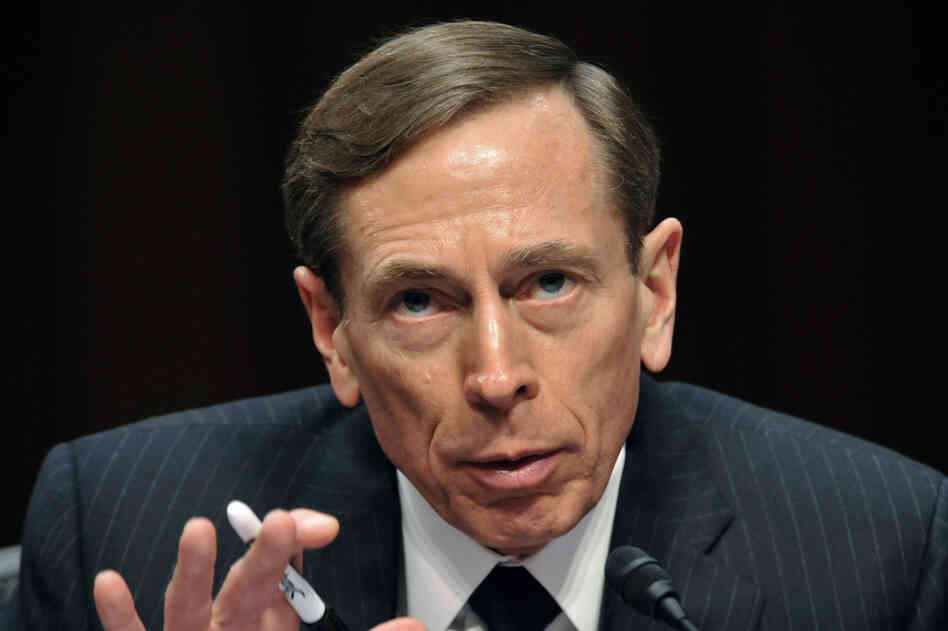 David Petraeus, then-CIA director, testifies before the Senate Intelligence Committee in January. Petraeus resigned Friday after acknowledging an extramarital affair.