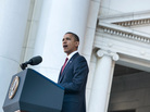 President Obama speaks during Veterans Day ceremonies at Arlington National Cemetery in Virginia on Sunday. President Obama speaks during Veterans Day ceremonies at Arlington National Cemetery in Virginia on Sunday.